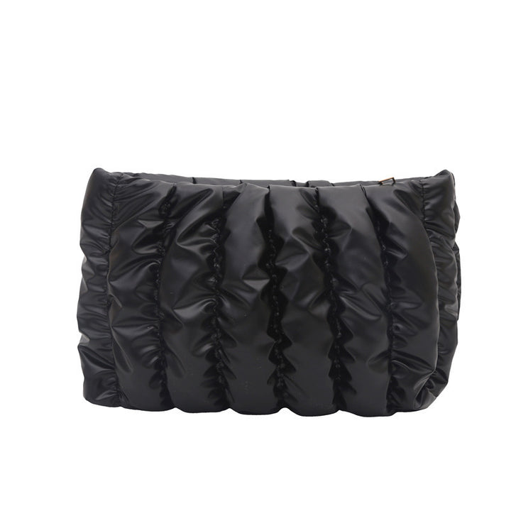 Damen elegante Clutch-Tasche mit geschmeidiger Pfennig-Optik Nord Taschen