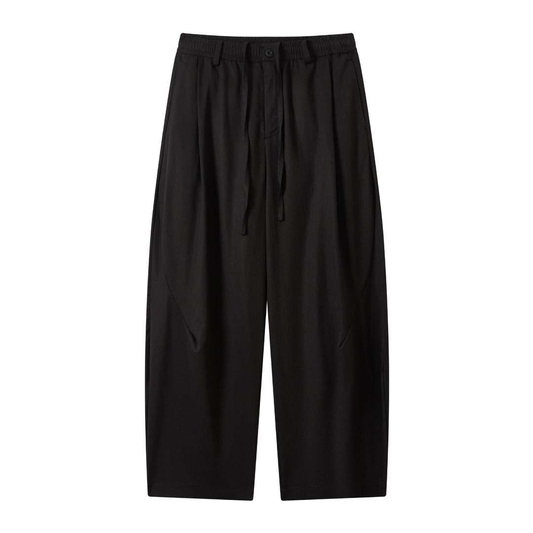 Damen weite Culotte-Hose mit elastischem Bund und Tunnelzug Nord Taschen
