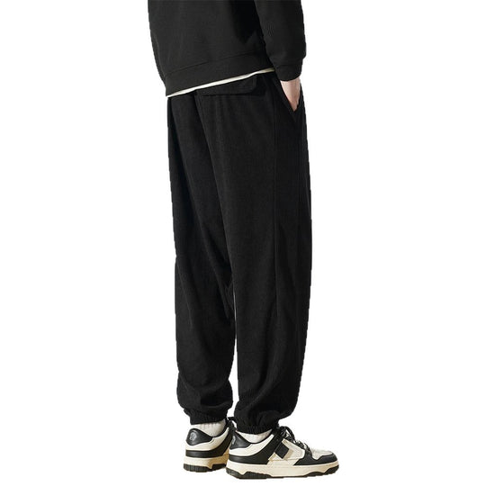 Herren Relaxed-Fit Cord-Jogginghose mit Tunnelzug, elastischen Knöchelbündchen & Cargo-Detail Nord Taschen