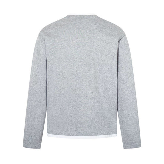 Herren Langärmeliges Henley-Layer-Shirt mit kontrastierendem Innenkragen und modernem Regular-Fit Nord Taschen