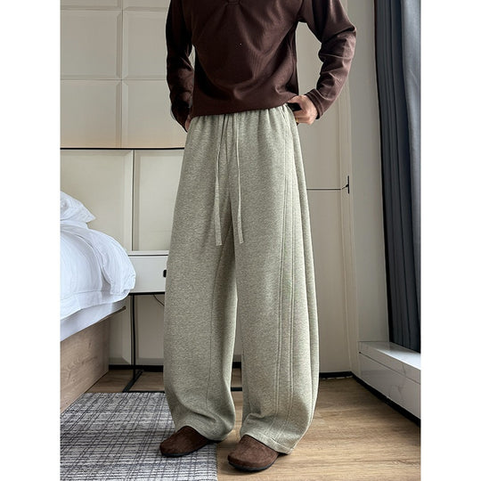 Herren Extraweite Relaxed-Loungehose aus atmungsaktivem Jersey mit Kordelzug Nord Taschen