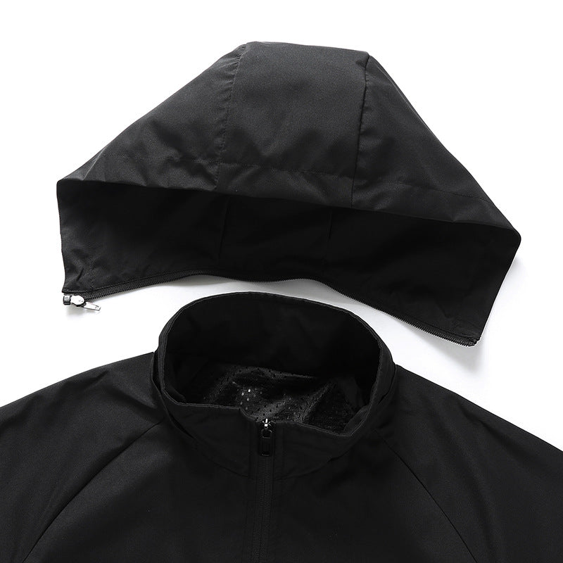 Herren Ultraleichte atmungsaktive Kapuzen‑Übergangsjacke mit Meshfutter und wasserabweisender Microripstop‑Hülle Nord Taschen