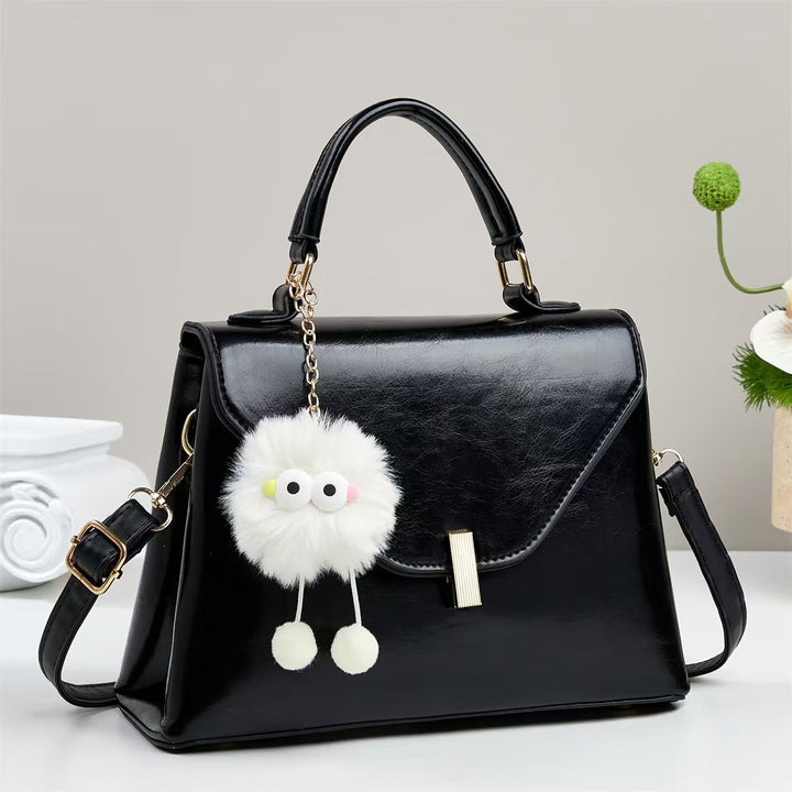 Damen elegante Handtasche mit abnehmbarem Dekor Nord Taschen