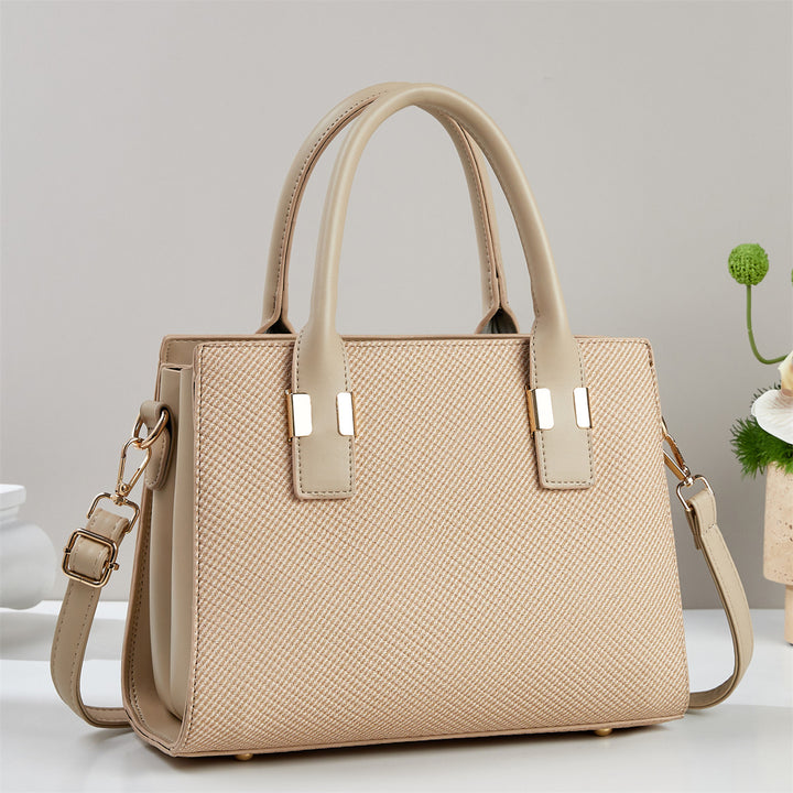 Damen Handtasche mit strukturiertem Gewebe und abnehmbarem Schultergurt Nord Taschen