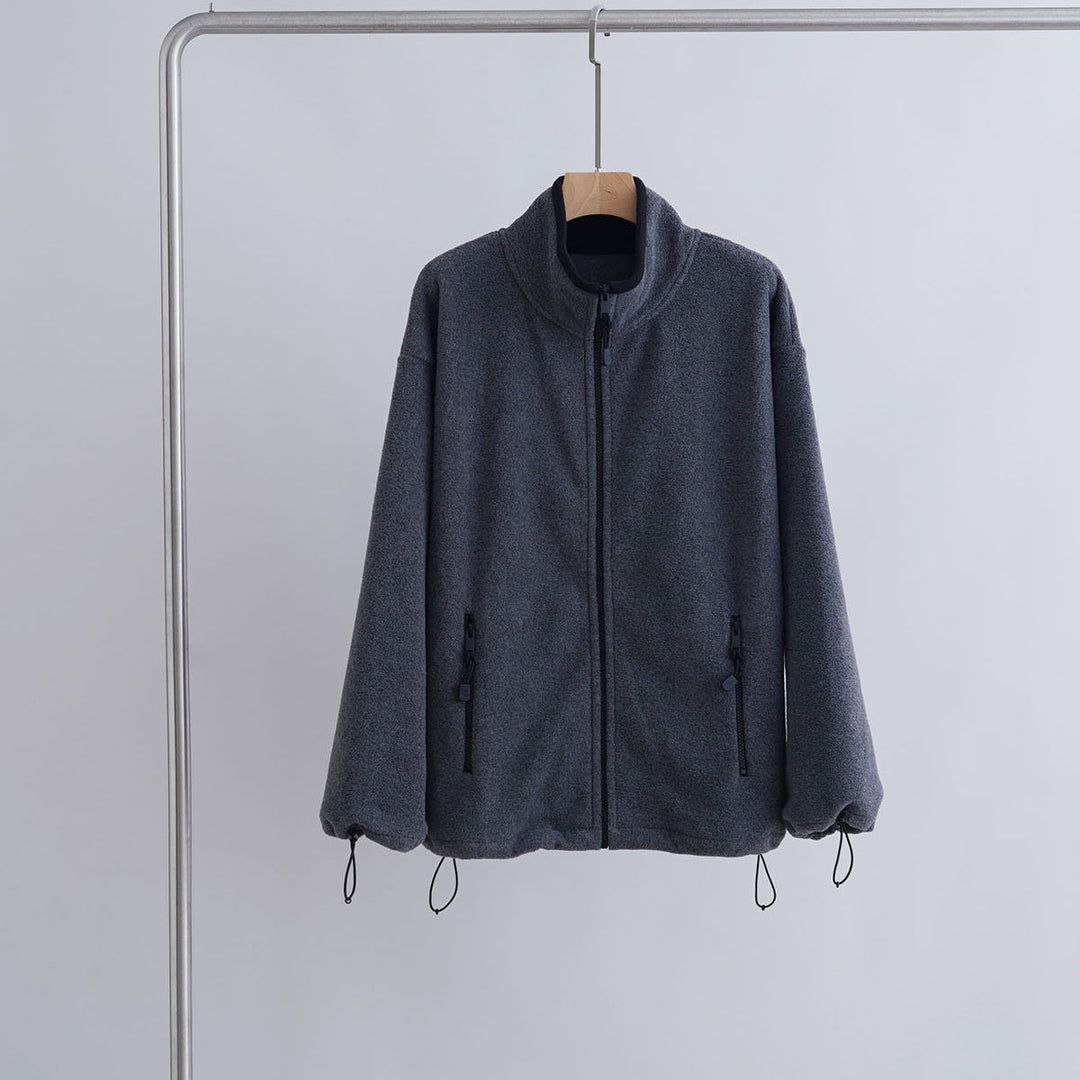 Damen Sportliche Fleecejacke mit hohem Kragen Nord Taschen