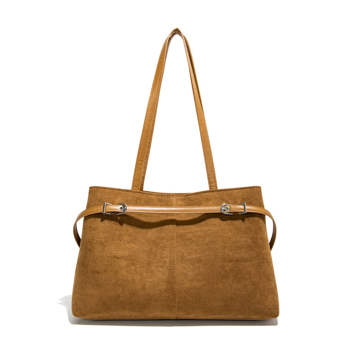 Damen elegante Handtasche mit luxuriösem Wildleder-Look Nord Taschen