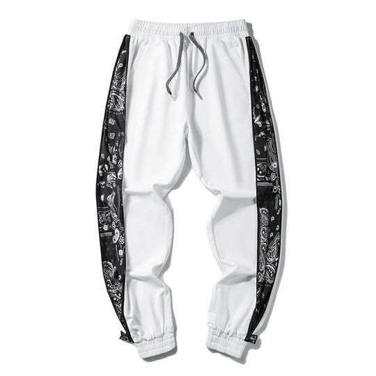 Herren Locker geschnittene Jogginghose mit Bandana-Seiteneinsätzen und elastischem Saum Nord Taschen