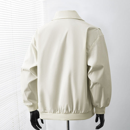Herren Leicht wattierte Bomber-Coachjacke mit verdeckter Druckknopfleiste, Zipper-Brusttasche & gerippten Bündchen Nord Taschen