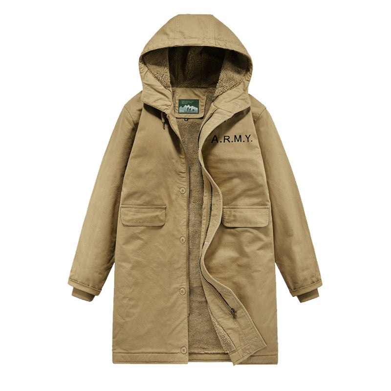 Herren Lange Parkajacke Nord Taschen