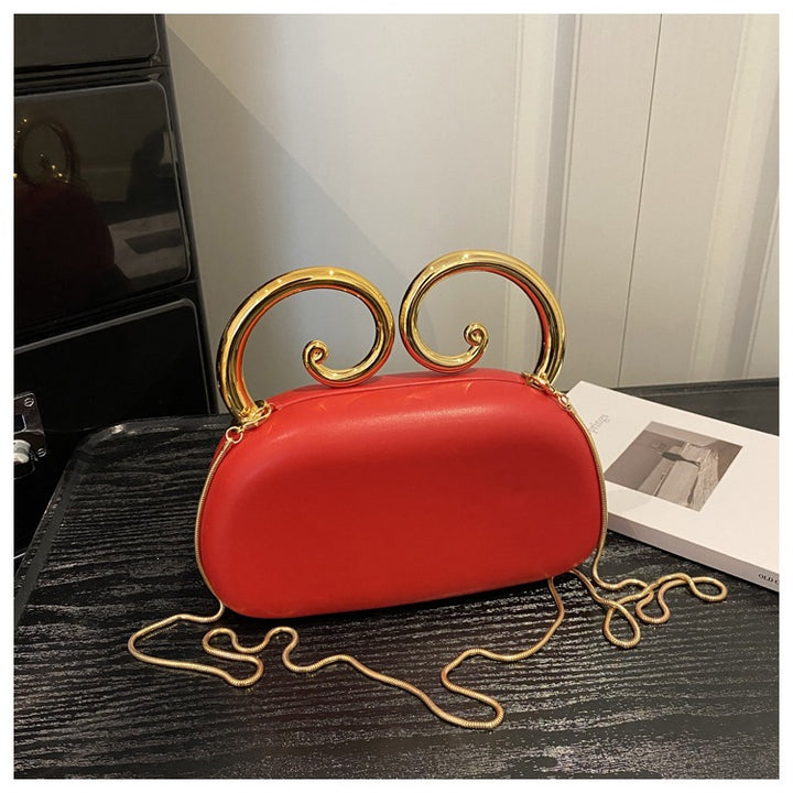 Damen originale Clutch mit elegantem spiralförmigen Verschluss Nord Taschen