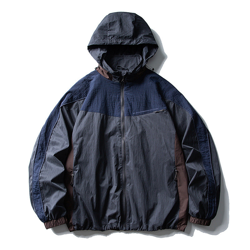 Herren Weite technische Nylon-Cargohose mit elastischem Bund und Paneel-Details Nord Taschen