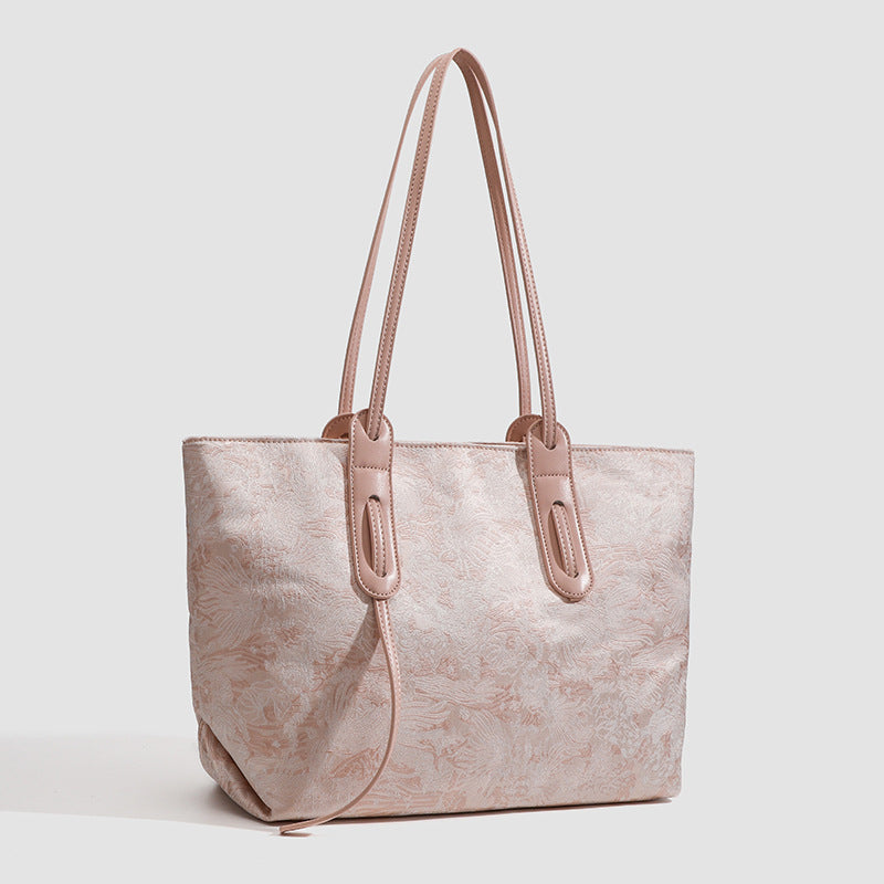 Damen Shopper-Tasche mit floralen Prägungen und strapazierfähigem Außenmaterial Nord Taschen