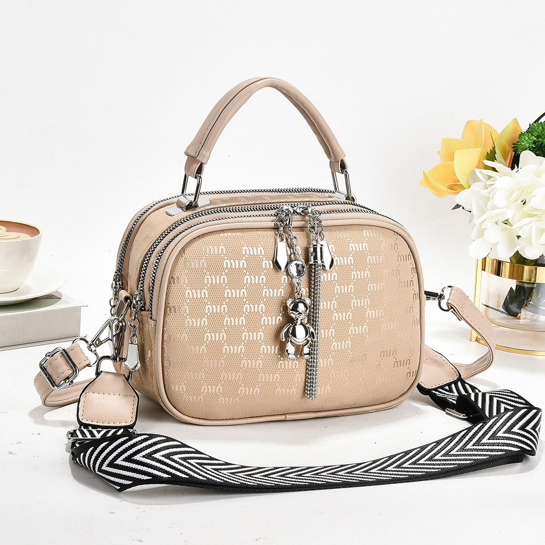 Damen Mini Handtasche mit einzigartiger Prägung und abnehmbarem Schulterriemen Nord Taschen