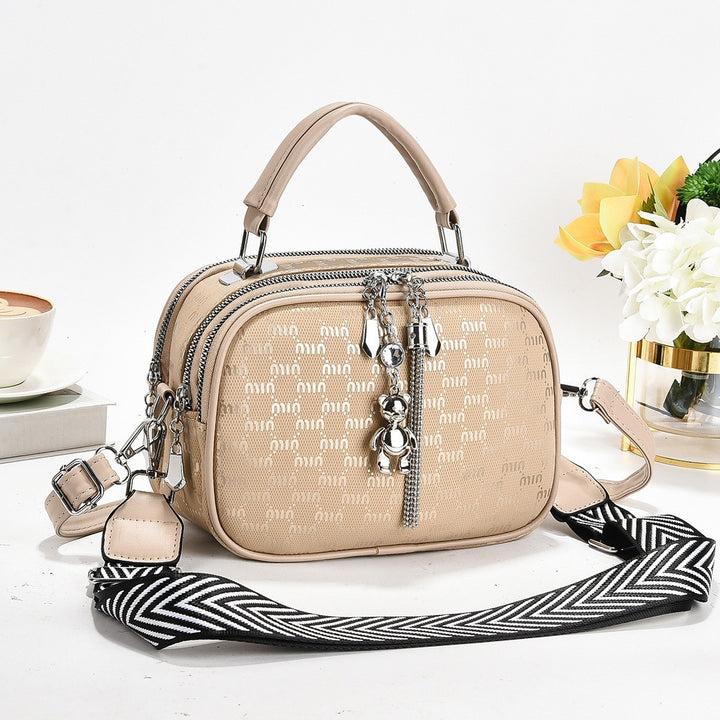 Damen Mini Handtasche mit einzigartiger Prägung und abnehmbarem Schulterriemen Nord Taschen