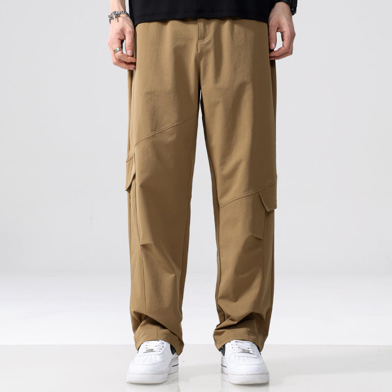 Herren Cargo-Hose im Utility-Look mit Relaxed-Fit, Mehrfach-Beintaschen und elastischem Bund Nord Taschen