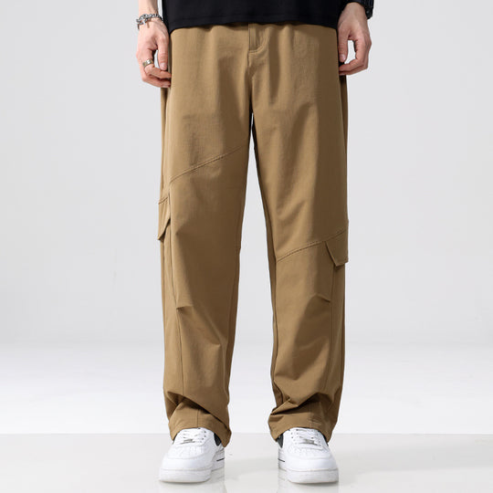 Herren Cargo-Hose im Utility-Look mit Relaxed-Fit, Mehrfach-Beintaschen und elastischem Bund Nord Taschen