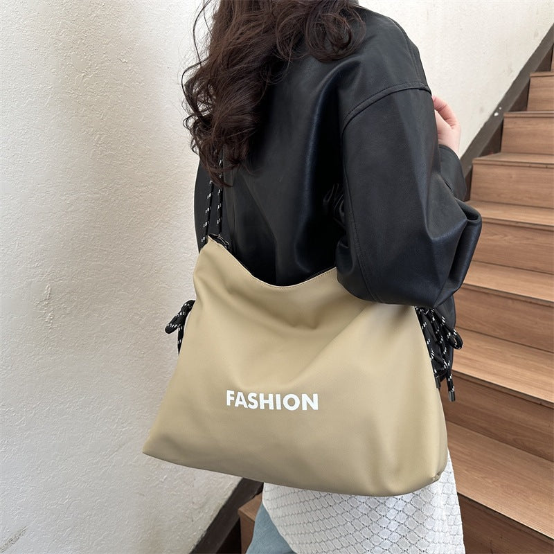 Damen stylische Tote-Tasche mit geflochtenem Kordelzug Nord Taschen