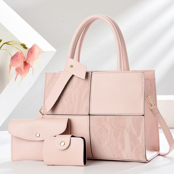 Damen elegante Handtasche mit praktischen Fächern und abnehmbarem Clutch Nord Taschen