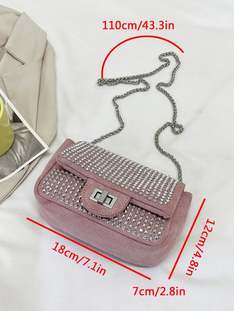 Damen glamouröse Umhängetasche mit funkelnden Strassverzierungen Nord Taschen