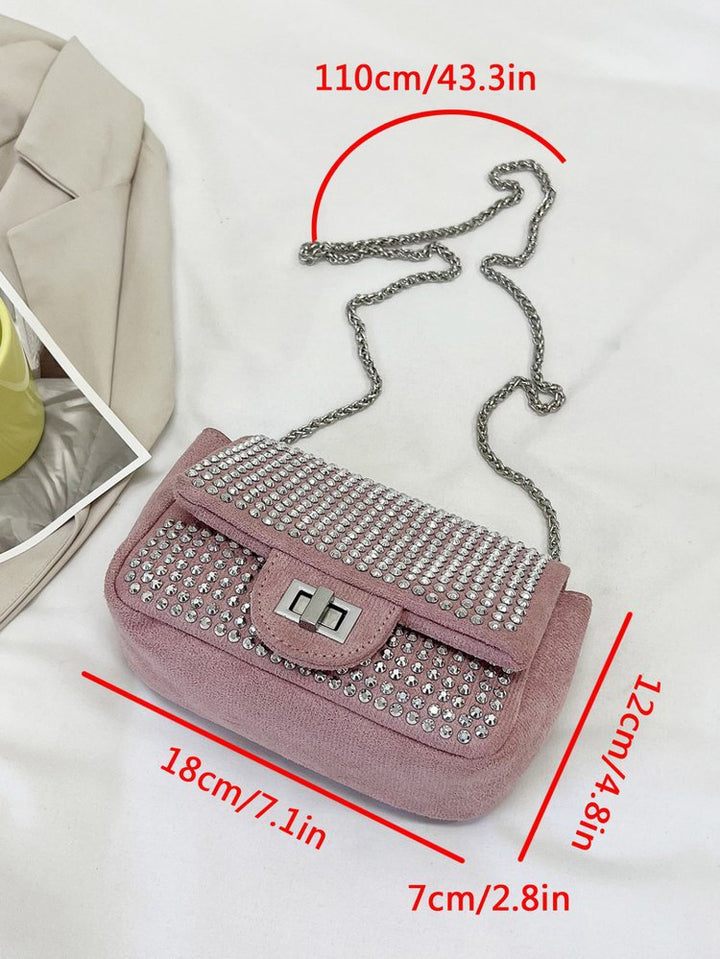 Damen glamouröse Umhängetasche mit funkelnden Strassverzierungen Nord Taschen