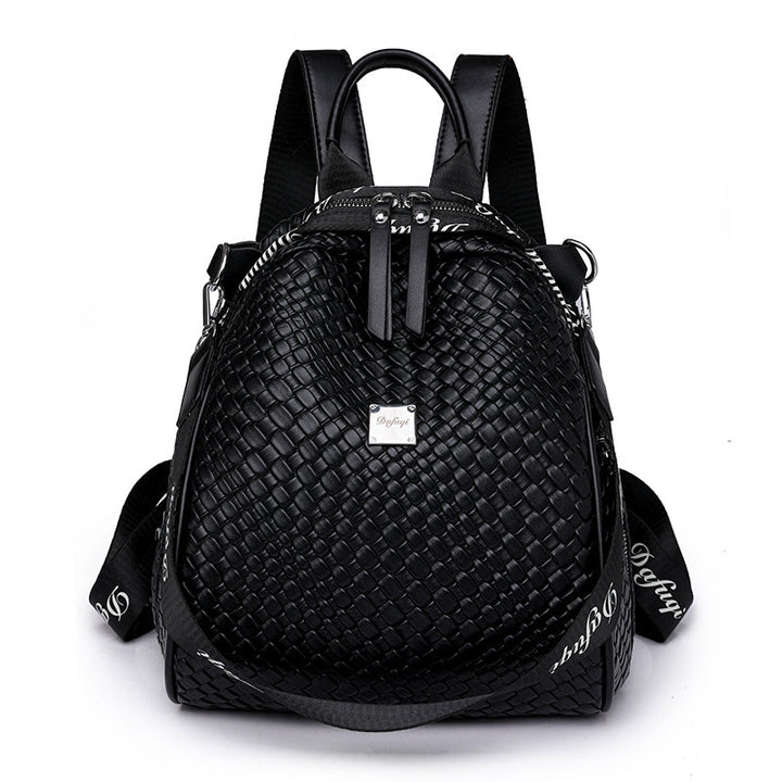 Damen Rucksack im eleganten geflochtenen Design mit verstellbaren Trageriemen Nord Taschen