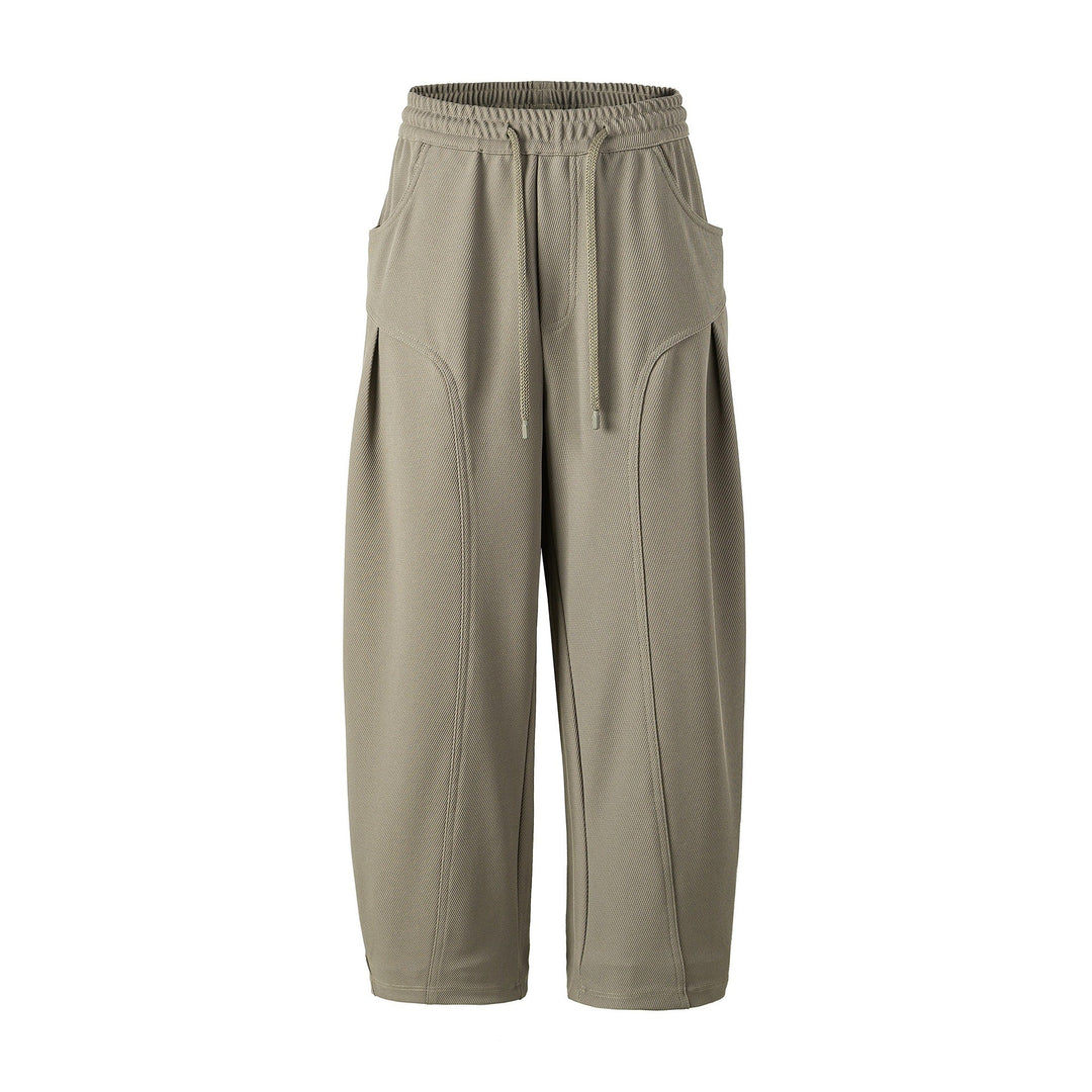 Damen Cropped Jogginghose im Relaxed‑Schnitt mit Kordelzug und Ziernähten Nord Taschen