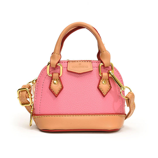 Damen Mini-Hobo-Tasche aus strukturiertem Kunstleder mit goldenen Akzenten Nord Taschen