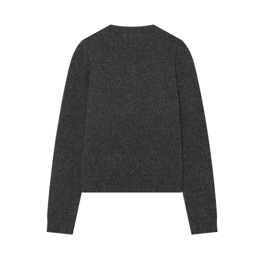 Damen Feinstrick-Cardigan im Cropped-Schnitt mit Rundhalsausschnitt und Holzknopfleiste Nord Taschen