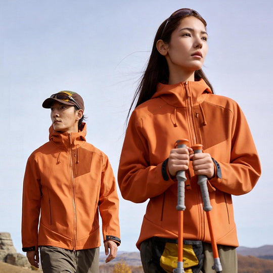 Unisex Softshell Outdoorjacke mit Kapuze, winddicht und elastisch Nord Taschen