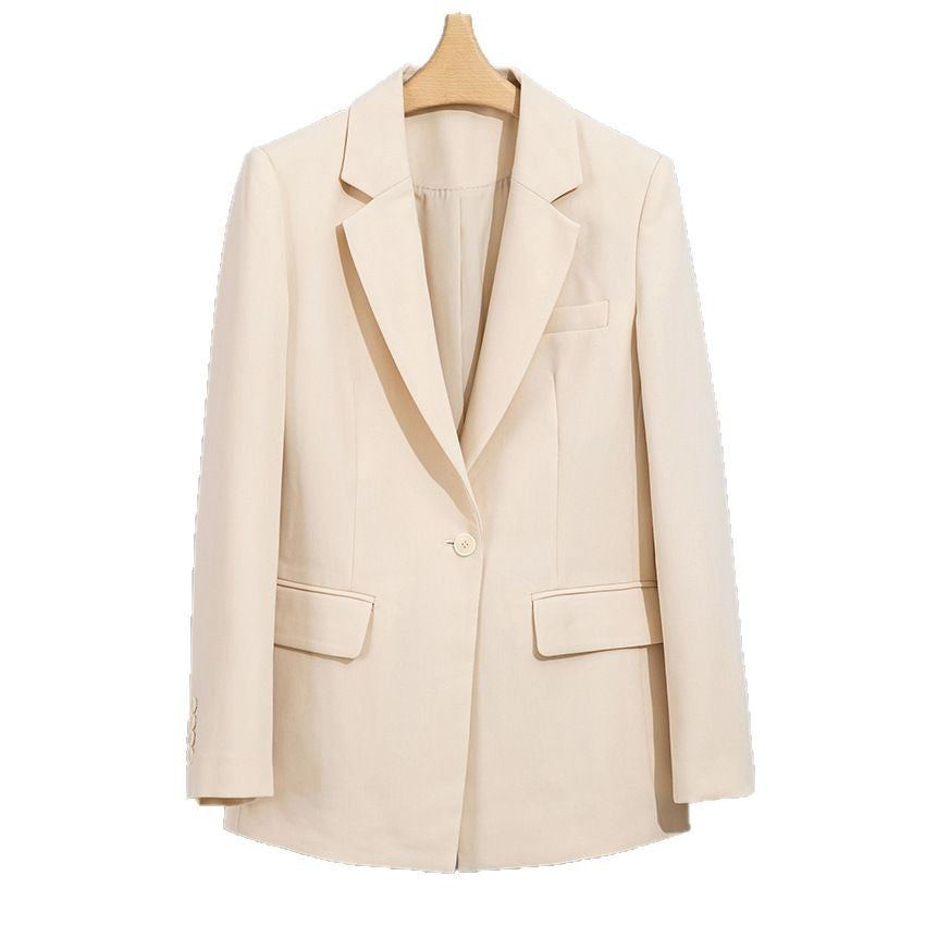 Damen Figurbetonter Midilanger Business-Blazer mit Reverskragen und formgebenden Abnähern Nord Taschen
