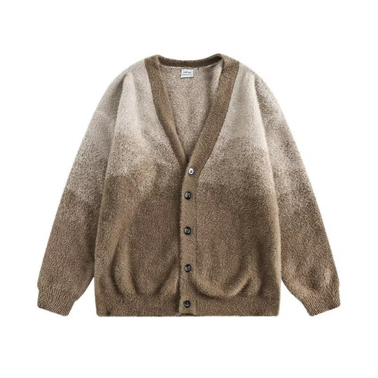 Damen Gemütliche Strickjacke mit Knopfleiste und V-Ausschnitt Nord Taschen