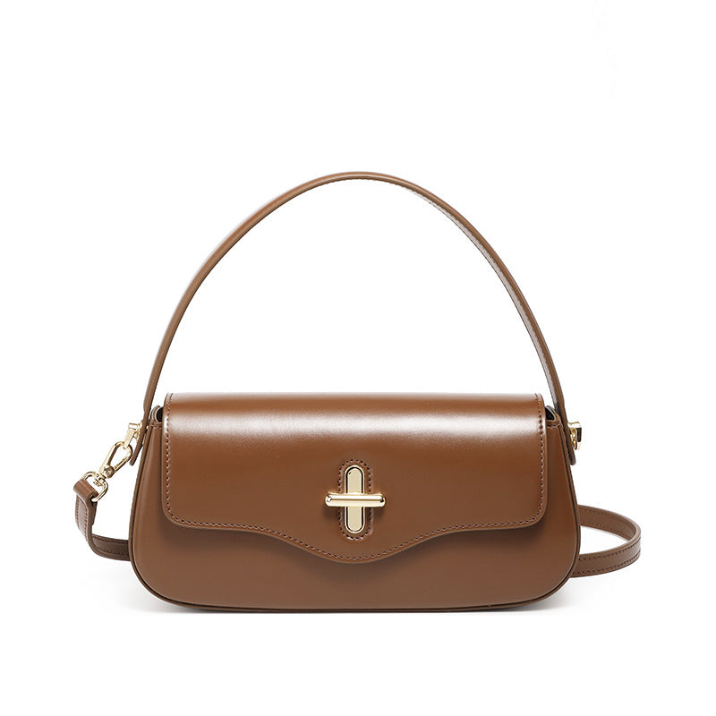 Damen elegante Umhängetasche mit feinem Leder und goldenen Akzenten Nord Taschen