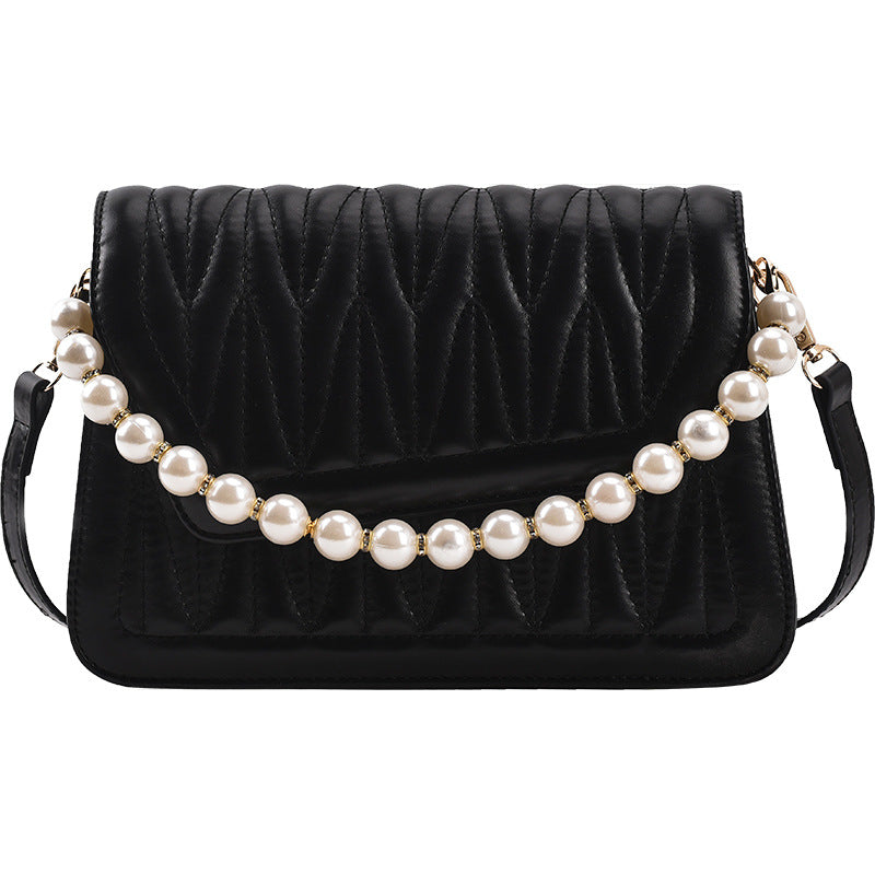 Damen Handtasche mit eleganter Perlenapplikation Nord Taschen