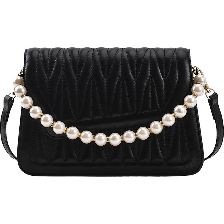 Damen Handtasche mit eleganter Perlenapplikation Nord Taschen