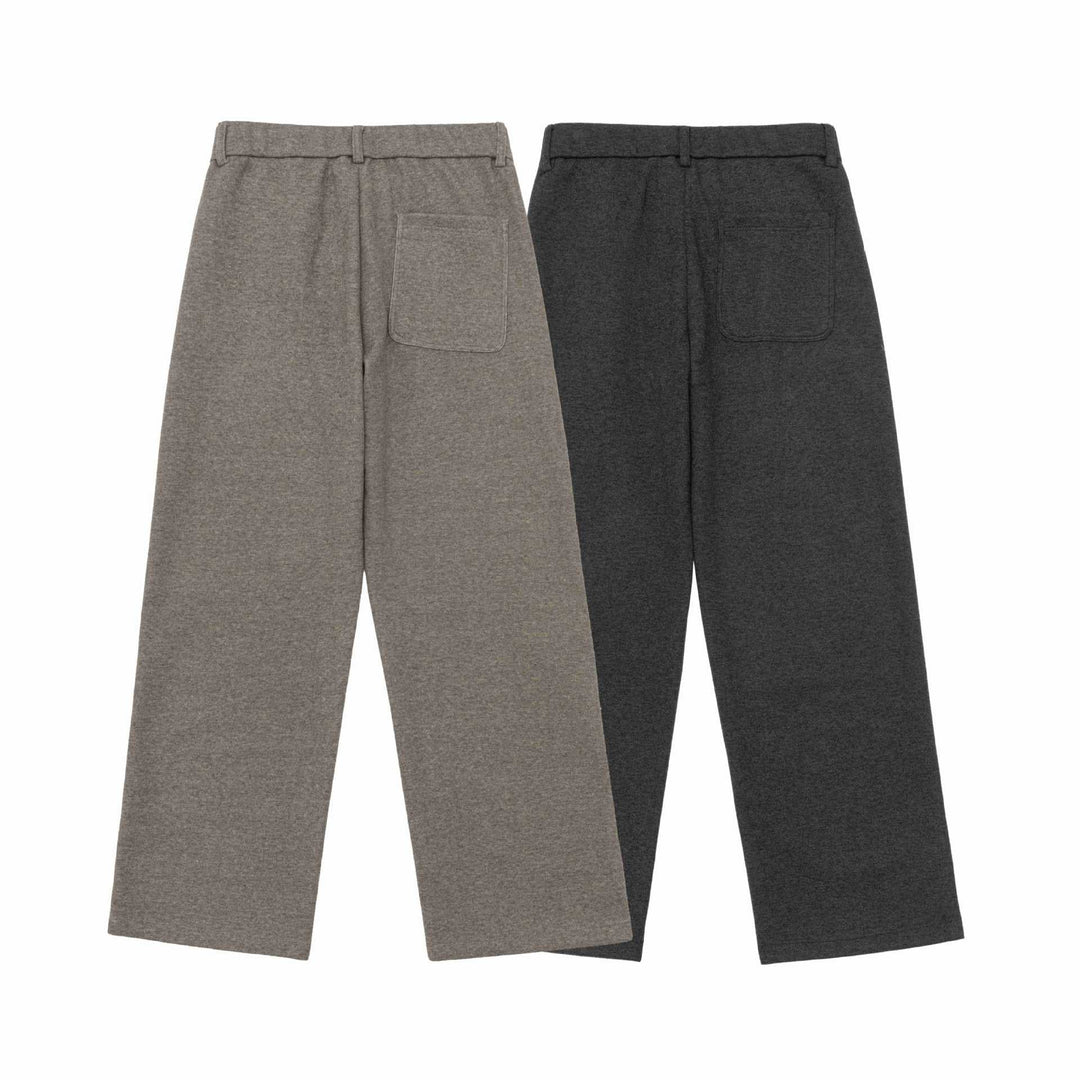 Damen Hochtaillierte weite Jersey-Hose mit Bundfalten und Eingrifftaschen Nord Taschen