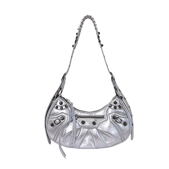 Damen Hobo-Tasche mit luxuriösen, dekorativen Details und einzigartigen Anhängern Nord Taschen