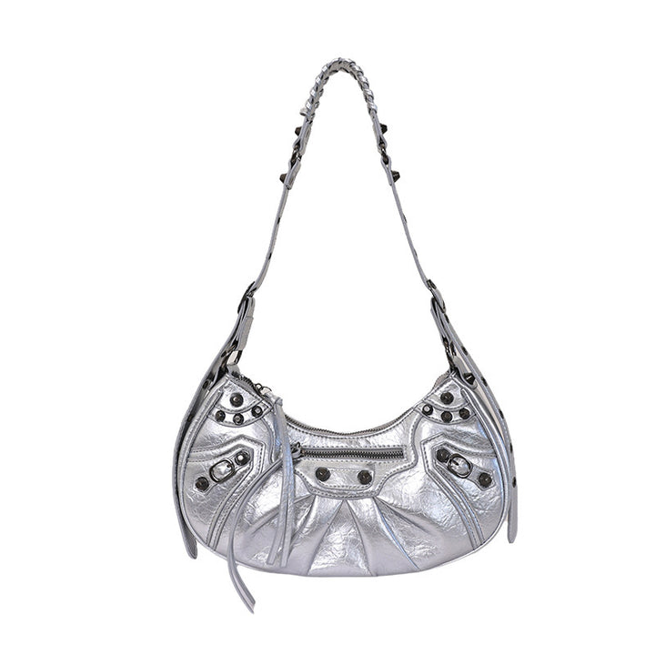 Damen Hobo-Tasche mit luxuriösen, dekorativen Details und einzigartigen Anhängern Nord Taschen