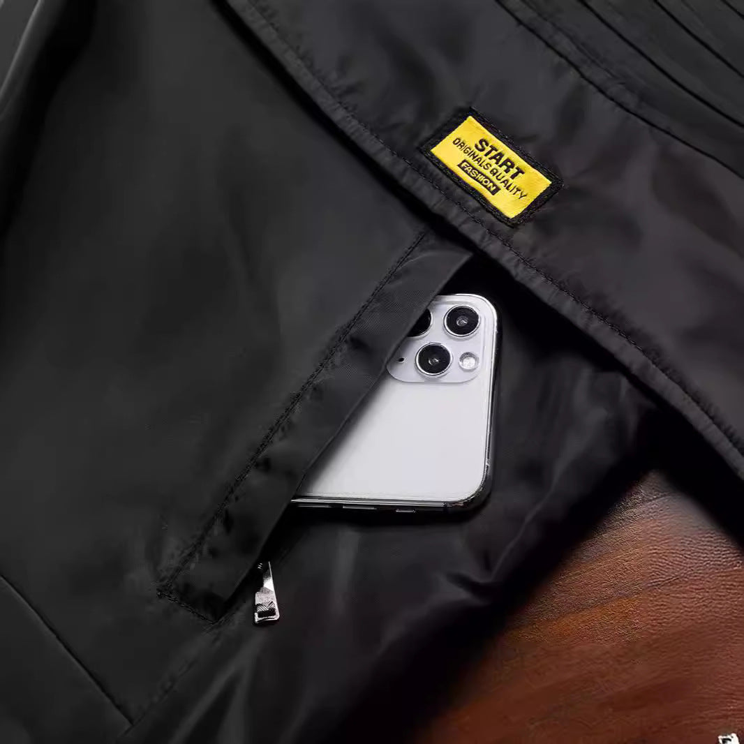 Herren Gefütterte Utility-Weste mit Fleece-Innenlage, Druckknopf‑ und Reißverschluss Nord Taschen