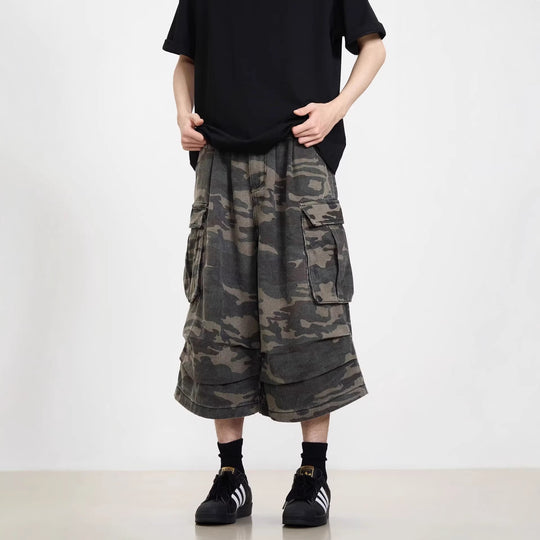 Herren Modische Cargoshorts mit weitem Schnitt Nord Taschen