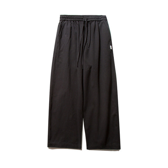 Unisex Weite Culotte-Hose mit elastischem Bund und Kordelzug Nord Taschen
