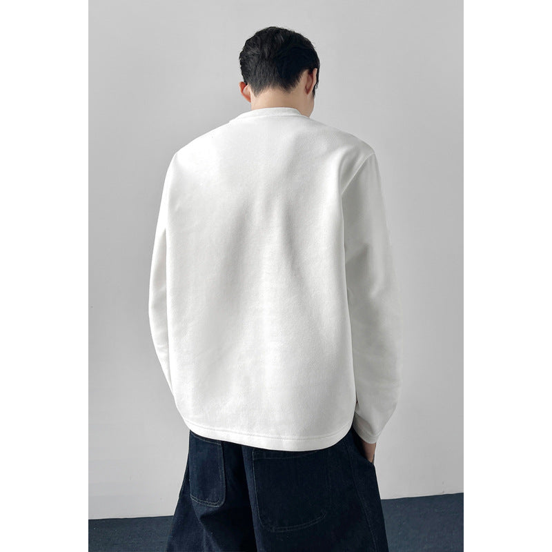 Herren Lässiger Sweatshirt mit Raglanärmeln Nord Taschen