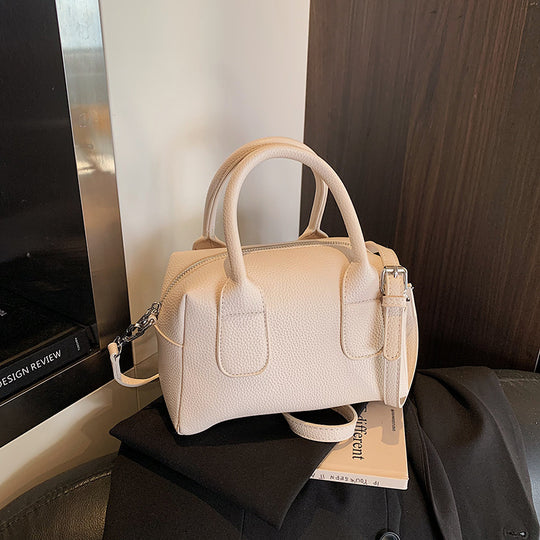 Damen strukturierte Handtasche mit abnehmbarem Schulterriemen Nord Taschen