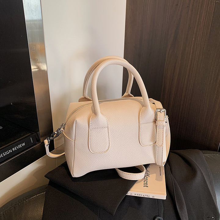 Damen strukturierte Handtasche mit abnehmbarem Schulterriemen Nord Taschen