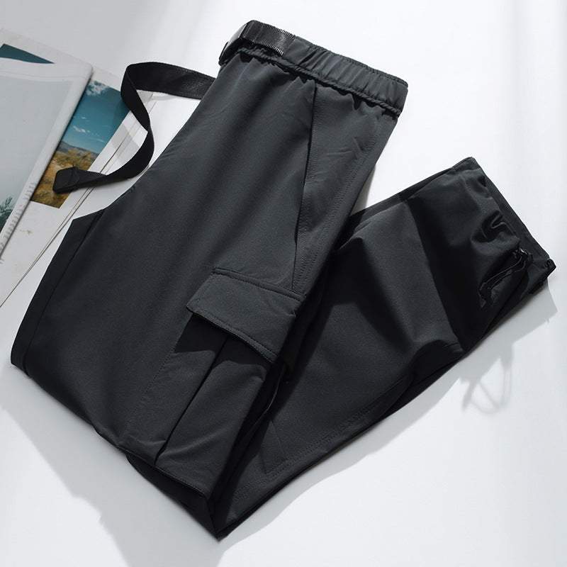 Herren Cargo-Jogginghose mit elastischem Bund, Kordelzug, verstellbarem Beinabschluss und aufgesetzten Taschen Nord Taschen
