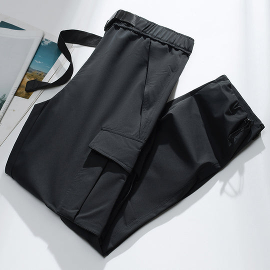 Herren Cargo-Jogginghose mit elastischem Bund, Kordelzug, verstellbarem Beinabschluss und aufgesetzten Taschen Nord Taschen