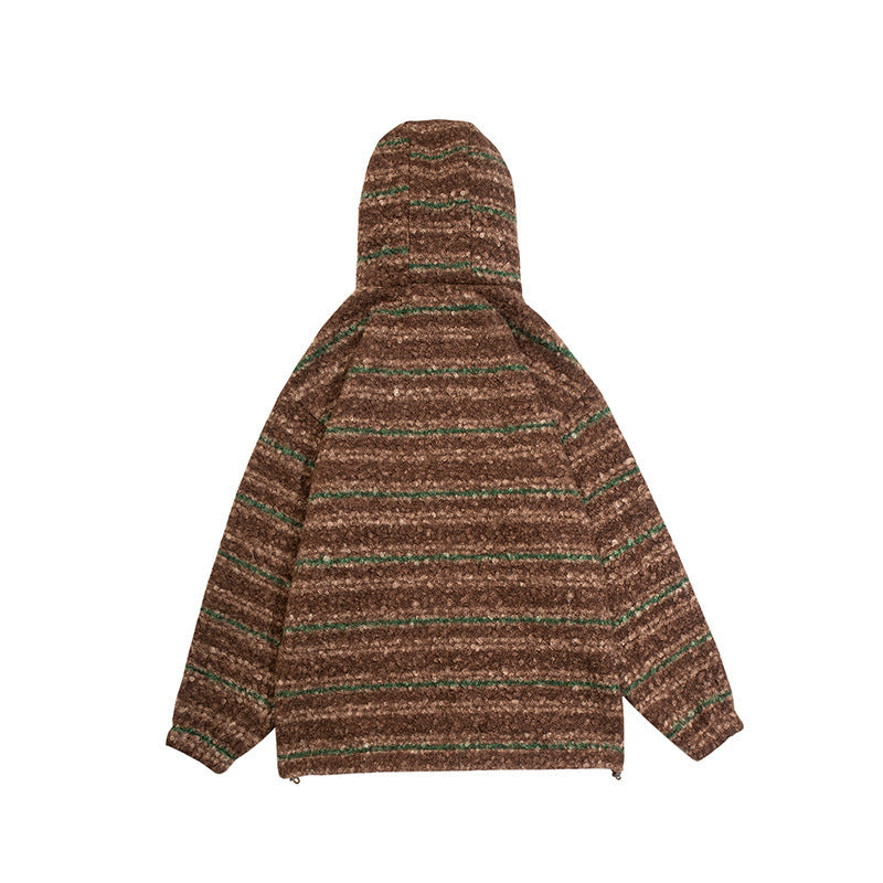 Unisex Strick-Hoodie im Oversize‑Cut mit halbem Reißverschluss Nord Taschen