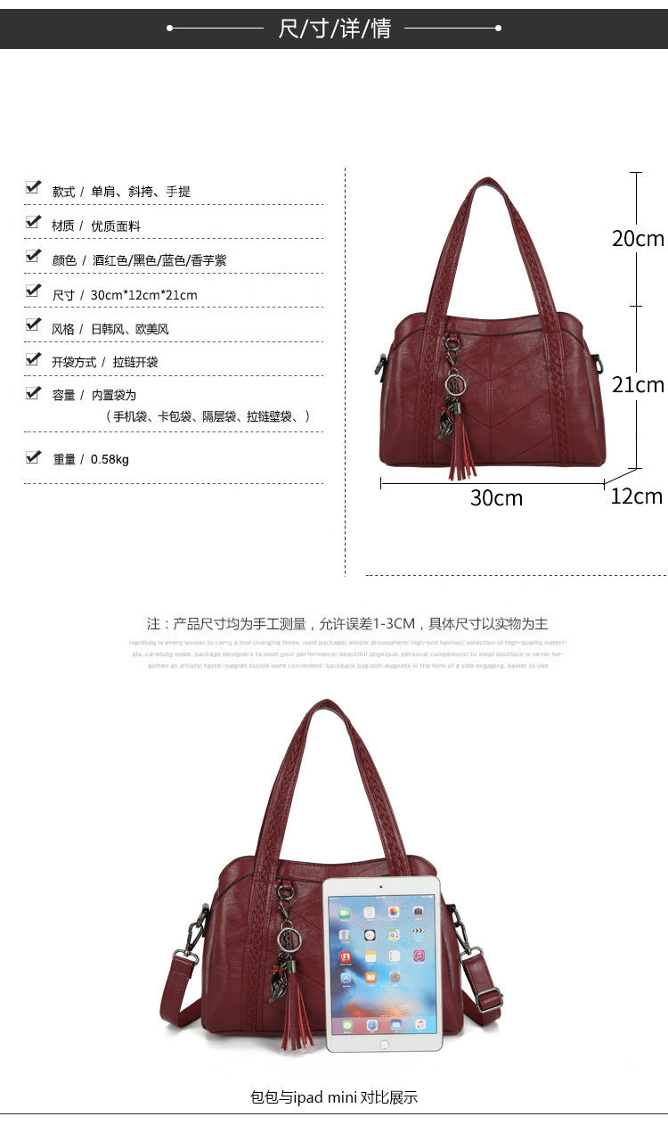 Damen modische Handtasche mit eleganten Details Nord Taschen