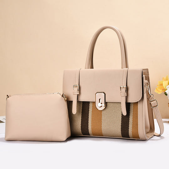 Damen elegante Schultertasche mit abnehmbarem Kleinfach Nord Taschen