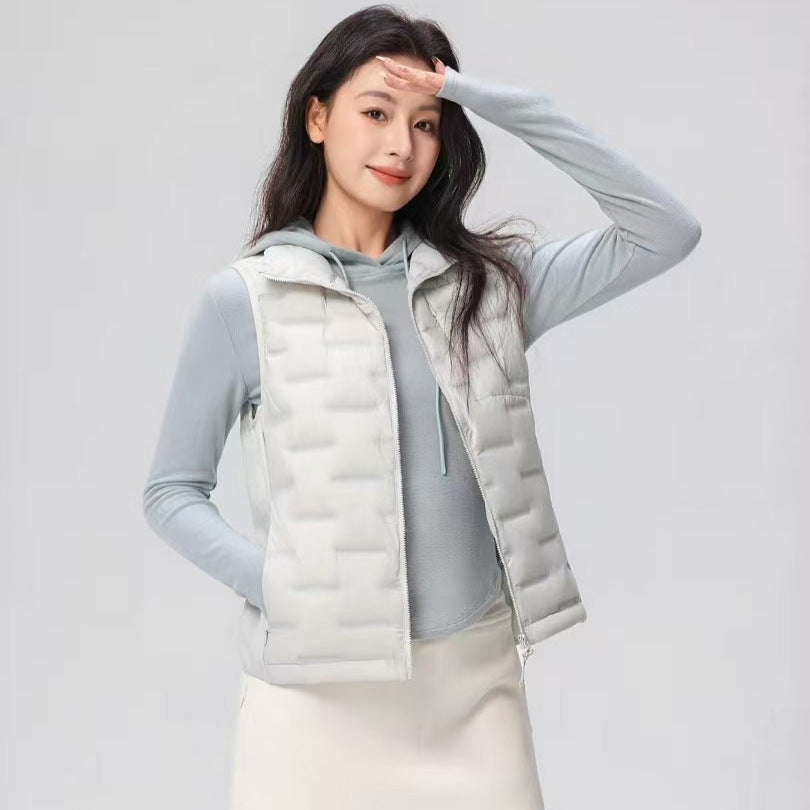Damen Leichte Thermo‑Steppweste mit Stehkragen und windabweisenden Seiteneinsätzen Nord Taschen