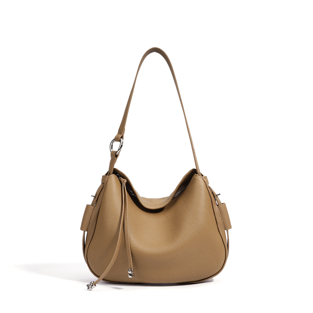 Damen weiche Ledertasche mit asymmetrischem Design Nord Taschen